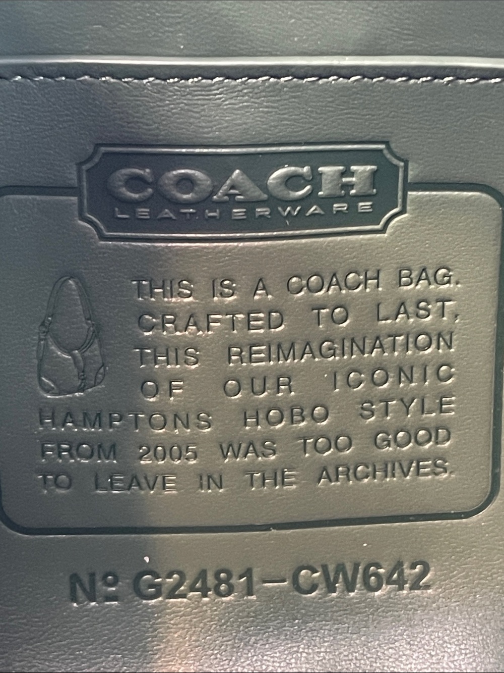 Coach CW642 Hamptons Hobo 2005 Limited Re-Edition Green Leather - Picture 3 of 16